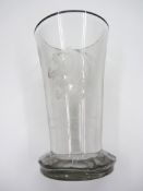 A heavy Bohemian glass vase: The 1947 FIBA European Championship,
inscribed V CHAMPPIONAT EUROPY V