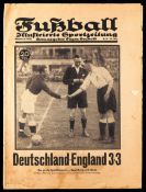German magazine "Fussball" published 13th May 1930 with front page coverage of the first ever