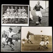 18 original b&w press photographs of football between the 1930s and the 1950s,
mostly 6 by 8in.