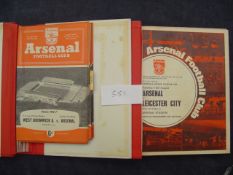 A collection of Arsenal programmes 1950s onwards,
92 homes in the 50s including a full set of 21