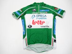 A Matthew Lloyd 2010 Giro D'Italia 'leader of the mountains classification' Green Jersey [Maglia