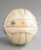 A football signed on the occasion of the Brian Yeo Testimonial Match Gillingham v West Ham United at