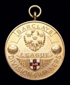 Burnley FC: a 9ct. gold & enamel Barclays League Division Four winner's medal season 1991-92,
to