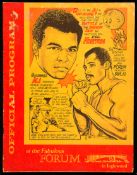 Muhammad Ali v Ken Norton official fight programme, Forum, Inglewood, 10th September 1973,