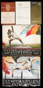 Two Erik Bergavall brochures for the Stockholm 1912 Olympic Games,
sold together with a programme