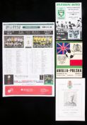 A collection of England away programmes issued after the 1966 World Cup and to current times,
from
