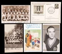 A miscellany of Aston Villa postcards,
Team-groups for 1924-25, 1925-36, 1926-27, 1937-38 & 1946-47,