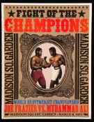 Muhammad Ali v Joe Frazier 'Fight Of The Champions' souvenir brochure for the fight at Madison