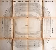 A plan of Centre Court at The All England Lawn Tennis Club Wimbledon by Knight Frank & Rutley