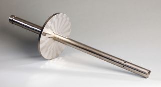 A Munich 1972 Olympic Games official bearer's torch,
by Krupp in steel, 73cm., 29in.