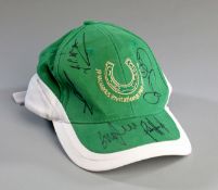 A J P McManus Invitational Pro-Am Tournament golf cap signed by the four Irish majors winning