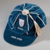 A blue England v Sweden international cap season 1988-89,
original recipient unknown; together