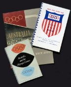 Three 1956 Melbourne Olympic Games publications,
i) Australia and the Olympic Games, A Guide for