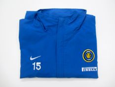 A collection of official FC Inter player-issue training kit,
comprising: i) a track suit used by