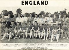 A fully-signed photographic print of the 22-man England 1966 World Cup squad,
signed in pen and