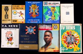 A collection of 1966 World Cup publications and ephemera
programmes, guides, books, souvenirs,