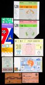 A collection of Seven World Cup final tickets,
1954 West Germany v Hungary; 1962 Brazil v