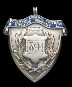 A very early Arsenal medal: a silver & enamel Woolwich Arsenal Football & Athletic Company Ltd.,