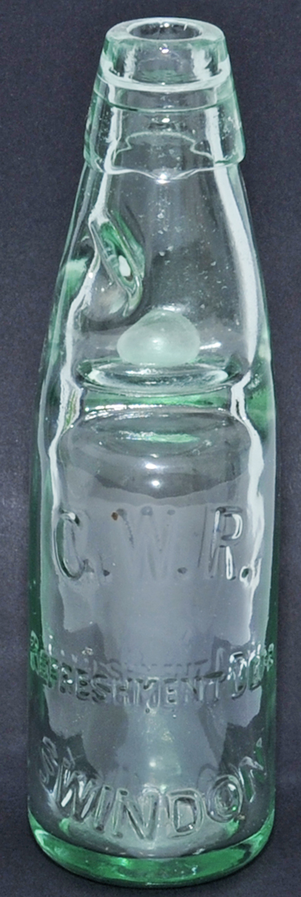 GWR Refreshment Department Swindon small Cod Bottle standing 7½" tall. A rare item in excellent