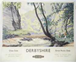Poster BR(LM) `Derbyshire - Chee Dale -Great Rocks Dale - In the Peak District National Park -