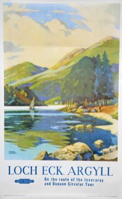 Poster BR `Loch Eck Argyll - On The Route of the Inverary and Dunoon Circular Tour` by Frank