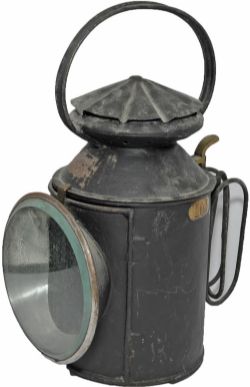 SWR 3 aspect Handlamp with unmarked reservoir and burner. Stamped SWR on the side and a small