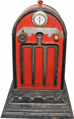 GWR Tyers No 9  Single Line Token Instrument with brass numberplate 114 affixed to the base. Also