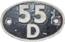 Shedplate 55D, Royston until September 1971. Face restored