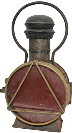 Large Locomotive Lamp of European or possibly South American origin bearing a makers plate `Jose
