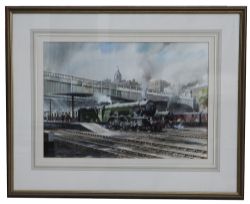 Original Watercolour & Gouache Painting  `The Carlisle Train` by Brian C. Lancaster (1931 - 2005)