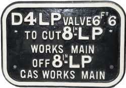 L&NWR cast iron Fire Hydrant Sign ex east side of Paint Shop 46 at Wolverton Works. Reads `D4LP