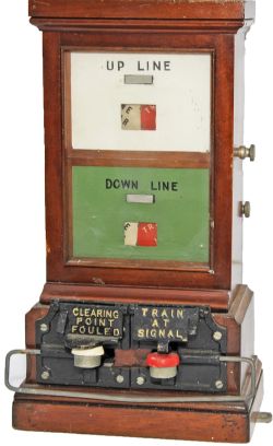 GWR Spagnoletti two line Block Instrument with rear Relay Box intact.