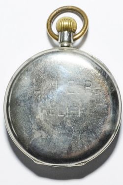 LNER Nickel cased pocket watch engraved to the rear LNER RELIEF 69. The good quality Swiss cal 534