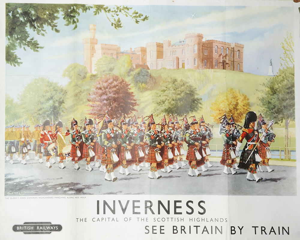 Poster, BR `Inverness - The Capital of the Scottish Highlands` by Lance Cattermole, quad royal
