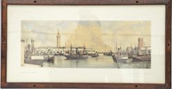 Carriage Print `Grimsby, Lincs` by ET Holding from the LNER series. In an original type glazed