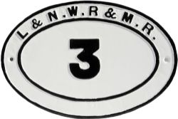 L&NWR and MR Bridgeplate No 3. A grade 1, probably unique bridgeplate from the Ashby & Nuneaton