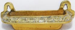 GWR early, gilt brass Hotel Ashtray. Measures 9" long with ornate company initials on face. Most