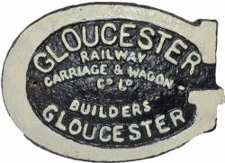 Miscellany of cast iron to include Tender Plate 4000 Gallons Type 1; Wagon Plate Gloucester