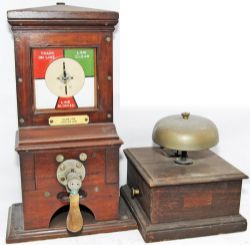 Signal Box Instrument Miscellany to include: Midland Railway wood cased Lamp Repeater dated 1880