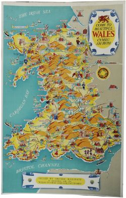 Poster, BR in association with the Welsh Tourist and Holiday Board `Come to Beautiful Wales -