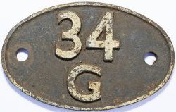 Shedplate 34G, Finsbury Park until May 1973.