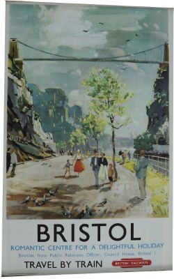 Poster British Railways `Bristol Romantic Centre for a Delightful Holiday` by L.A. Wilson, double