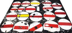 Enamel Shunting Discs, a variety of 20 in one collection.