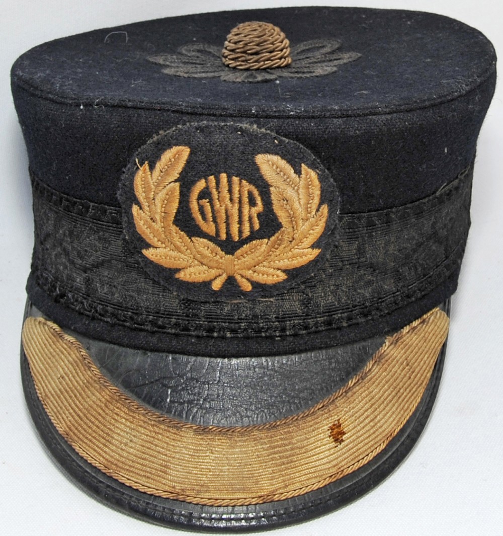 GWR `Pillbox` Station Staff Hat. A fine example of this desirable piece of GWR uniform.