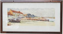 Carriage Print `Overy Staithe, Norfolk` by Acanthus from the LNER Series. In an original type glazed