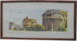 Carriage Print `Stokesay Castle, Craven Arms, Shropshire` by Frank Sherwin from the Western Region