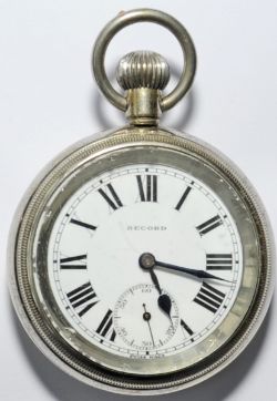 LNER Record Pocket Watch engraved on rear `LNER 3086`. Swiss movement In good working order.