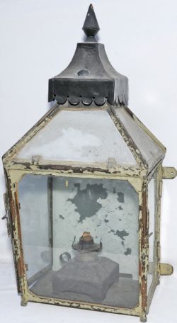 North British Railway Platform Lamp Case in pretty much original condition and still with