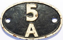 Shedplate 5A, Crewe North until May 1965.