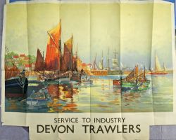 Posters, qty 9 comprising `Cornwall` by Frank Sherwin, double royal size 40" x 25",  `Royal Windsor`